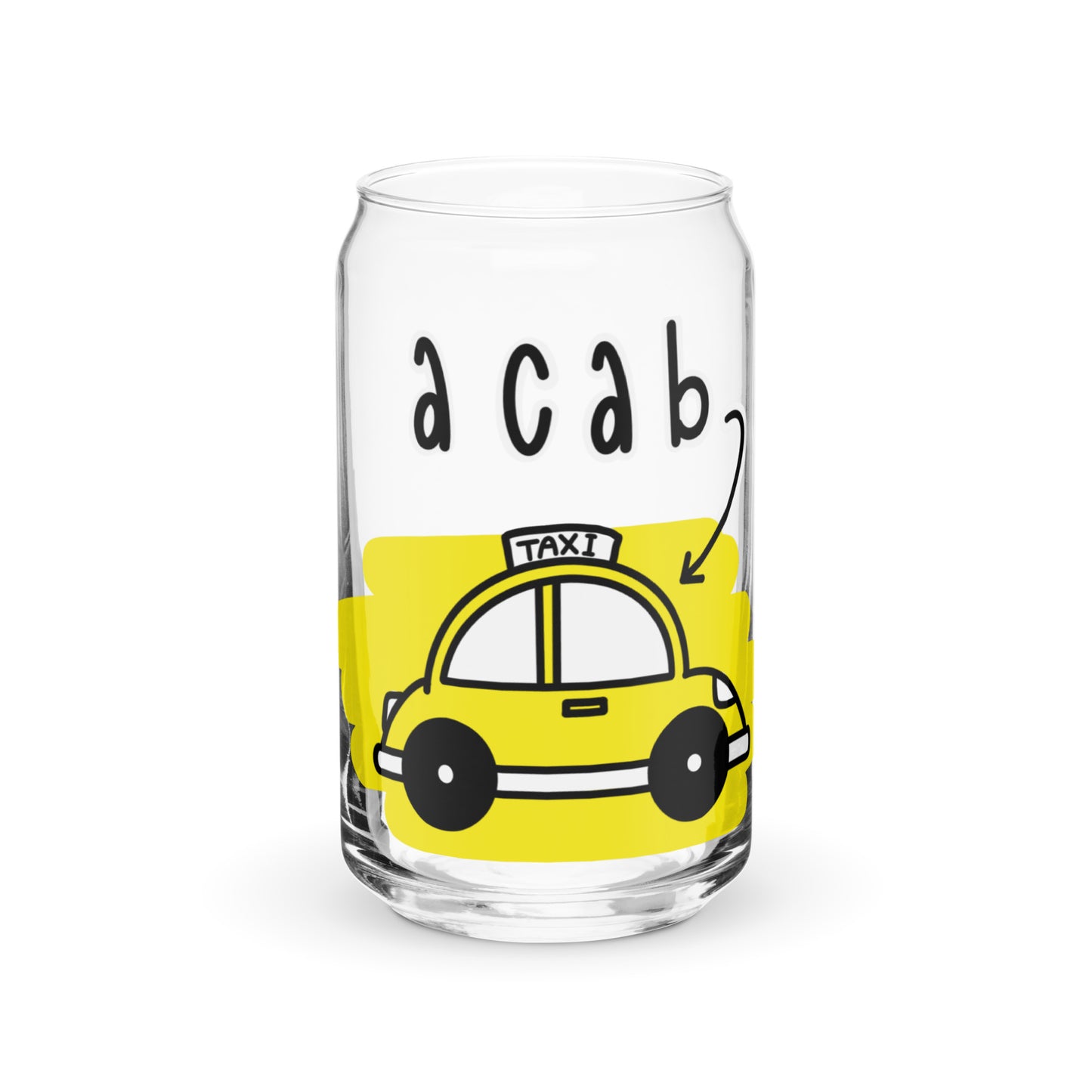 It's A CAB! Can-shaped glass (straw/lid avail.)