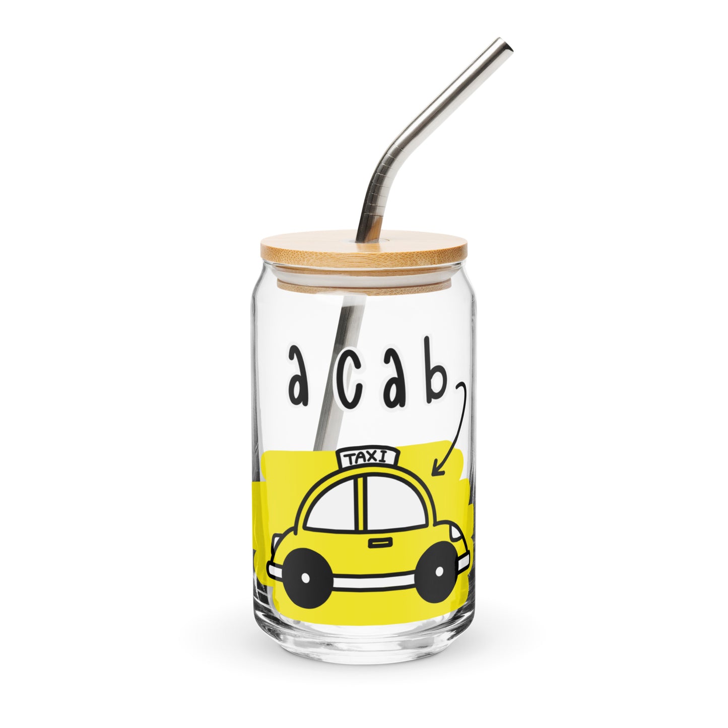 It's A CAB! Can-shaped glass (straw/lid avail.)