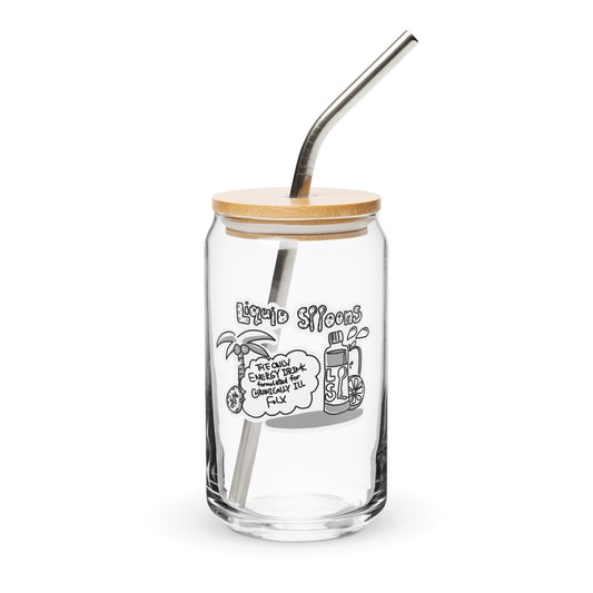 Liquid Spoons Bonus Panel DITL Can-shaped glass (straw/lid avail.)