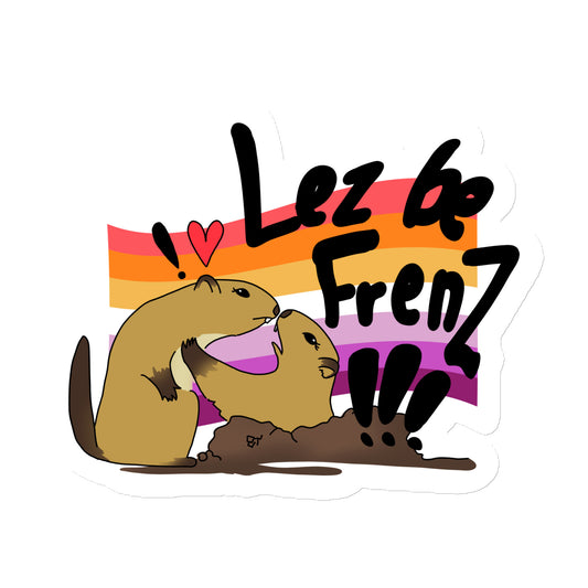 Lez Be Frenz Lesbian Marmots Magnet