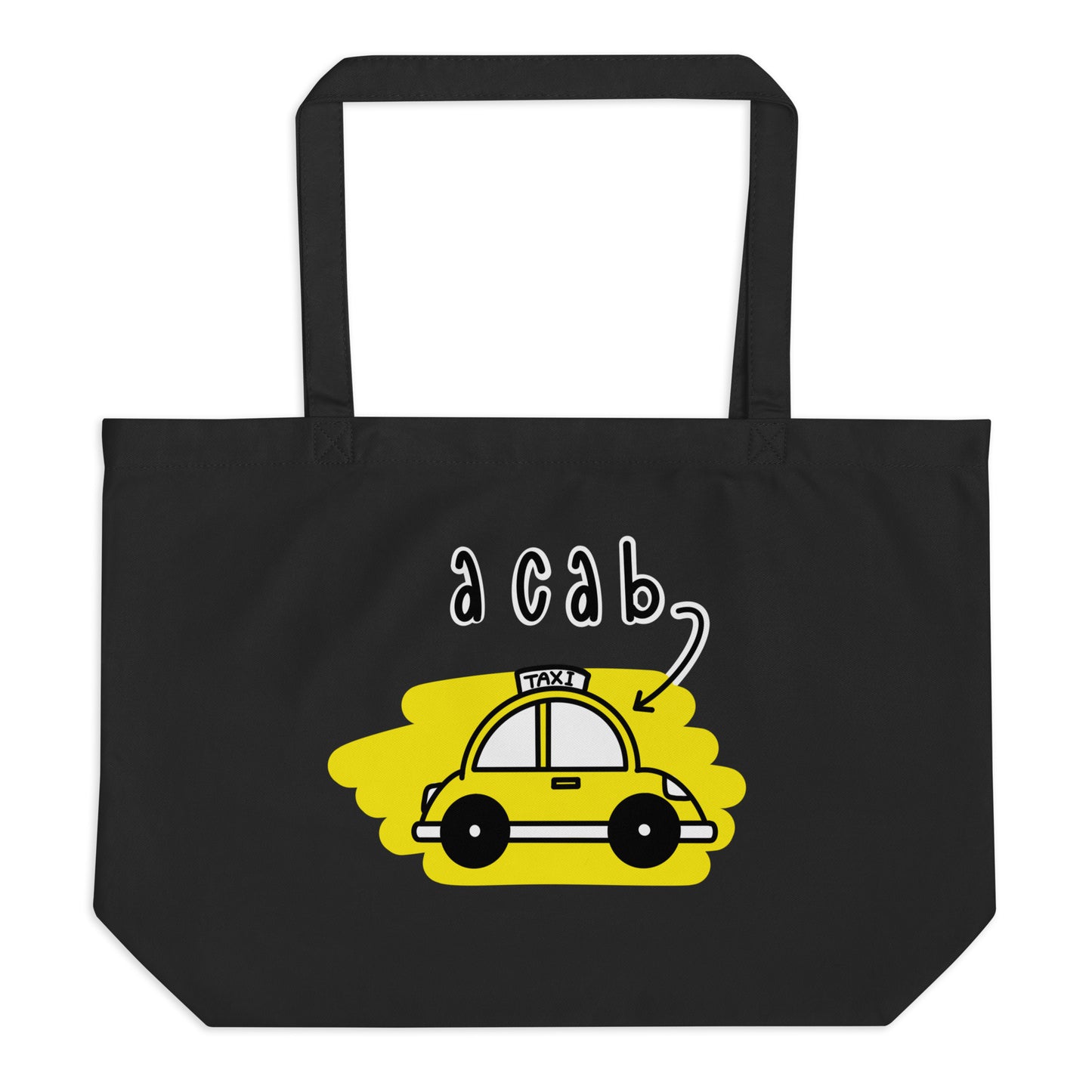 It's A CAB! Large organic tote bag