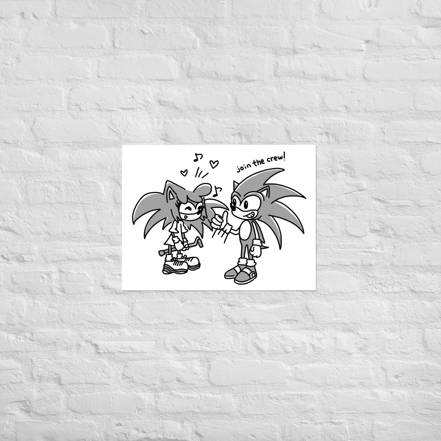 Luna The Hedgehog "Join The Crew" Bonus Panel DITL Luster paper poster