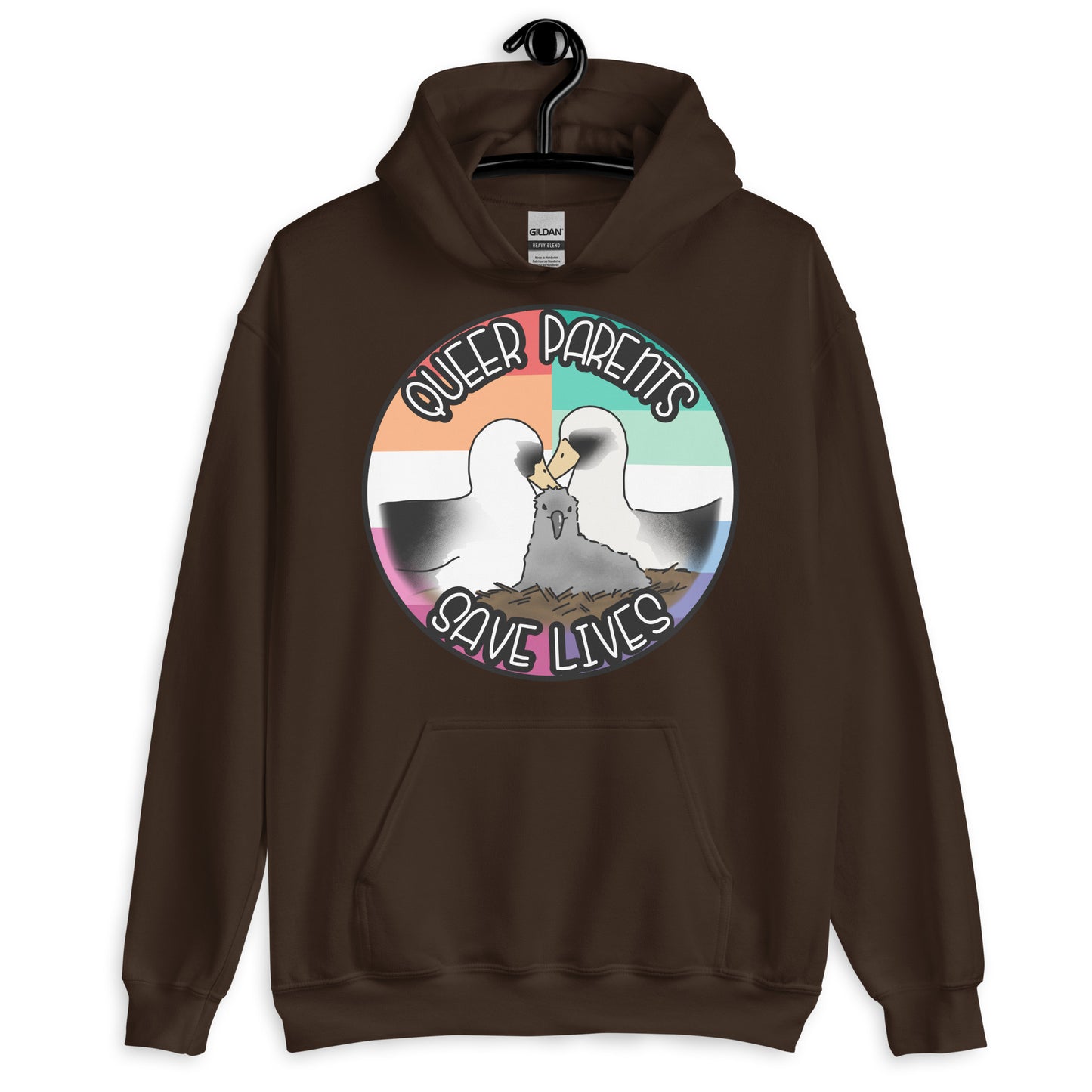 Queer Parents Save Lives - Gay/Lesbian Albatross Unisex Hoodie