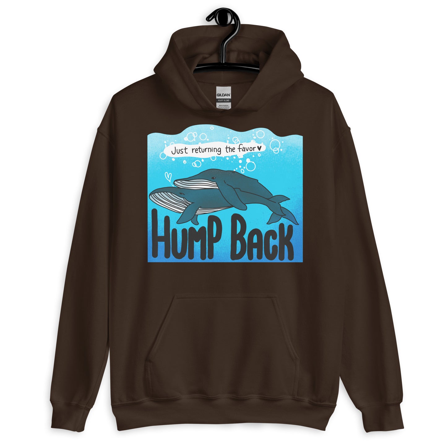 Humpback: Just Returning The Favor - Nature is Queer Unisex Hoodie