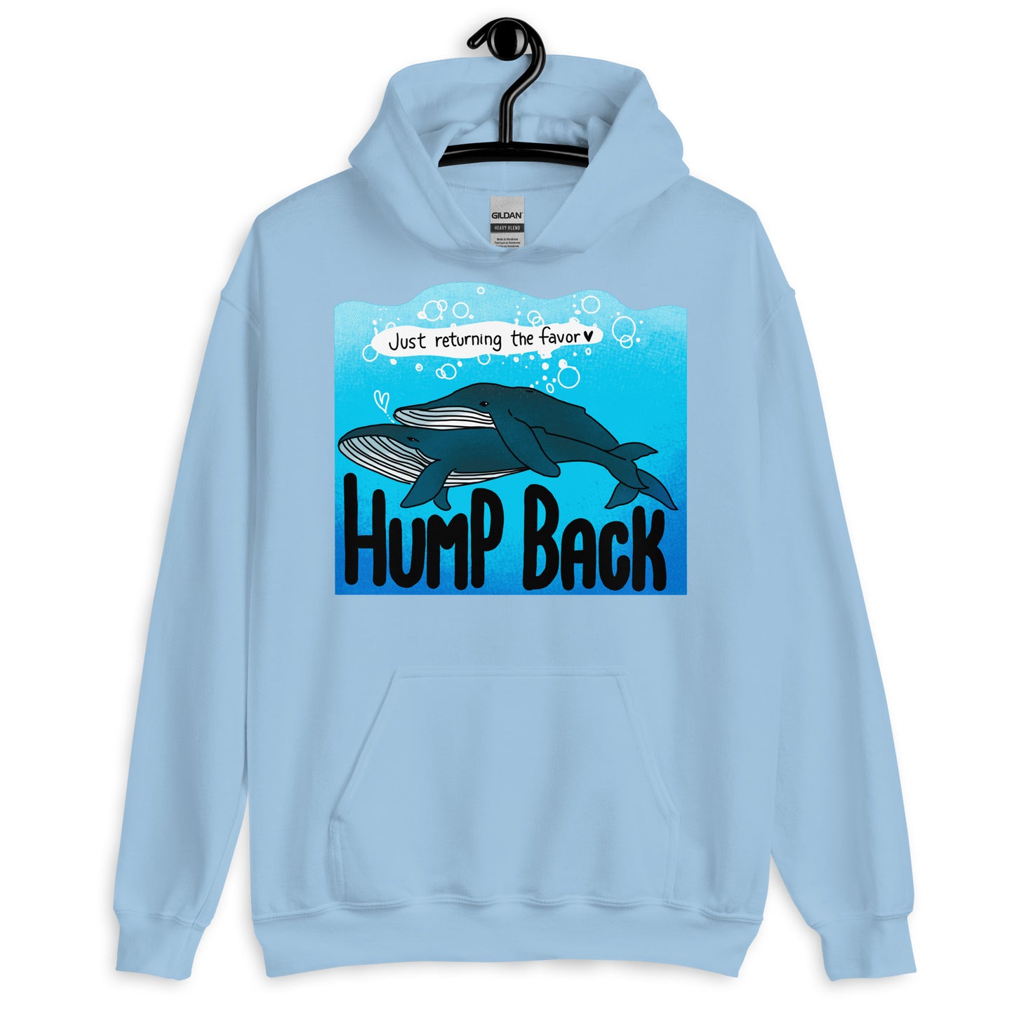 Humpback: Just Returning The Favor - Nature is Queer Unisex Hoodie