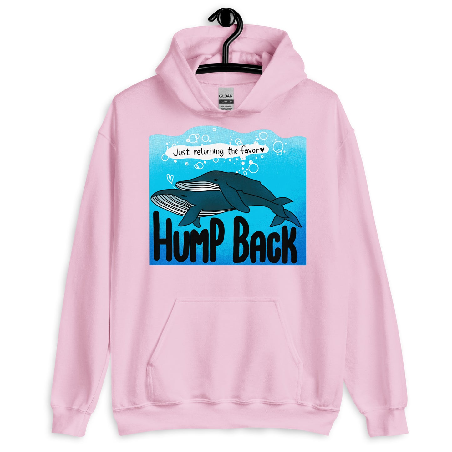 Humpback: Just Returning The Favor - Nature is Queer Unisex Hoodie