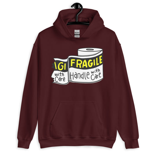 Fragile; Handle With Care DITL Bonus Panel Unisex Hoodie