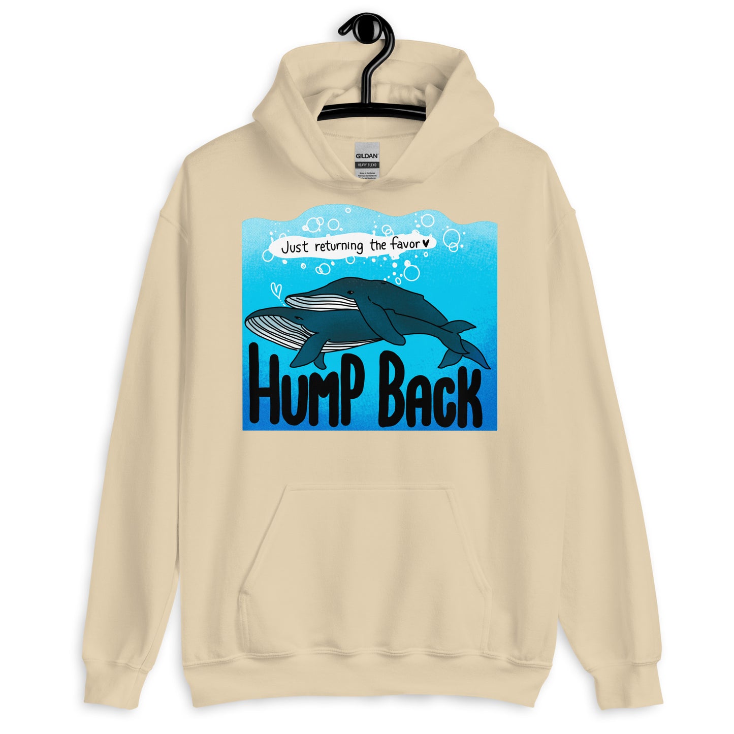 Humpback: Just Returning The Favor - Nature is Queer Unisex Hoodie