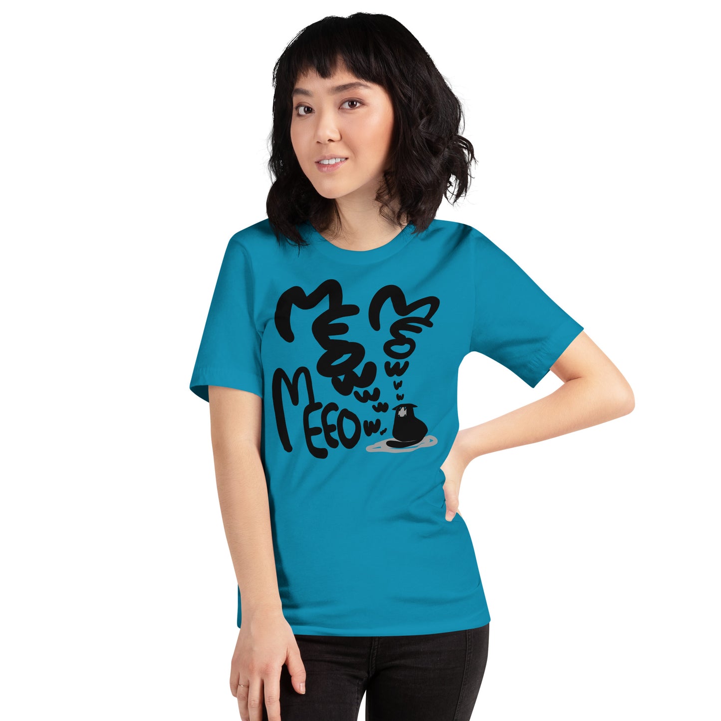 Hungry Cat "Meow" Bonus Panel DITL Unisex t-shirt