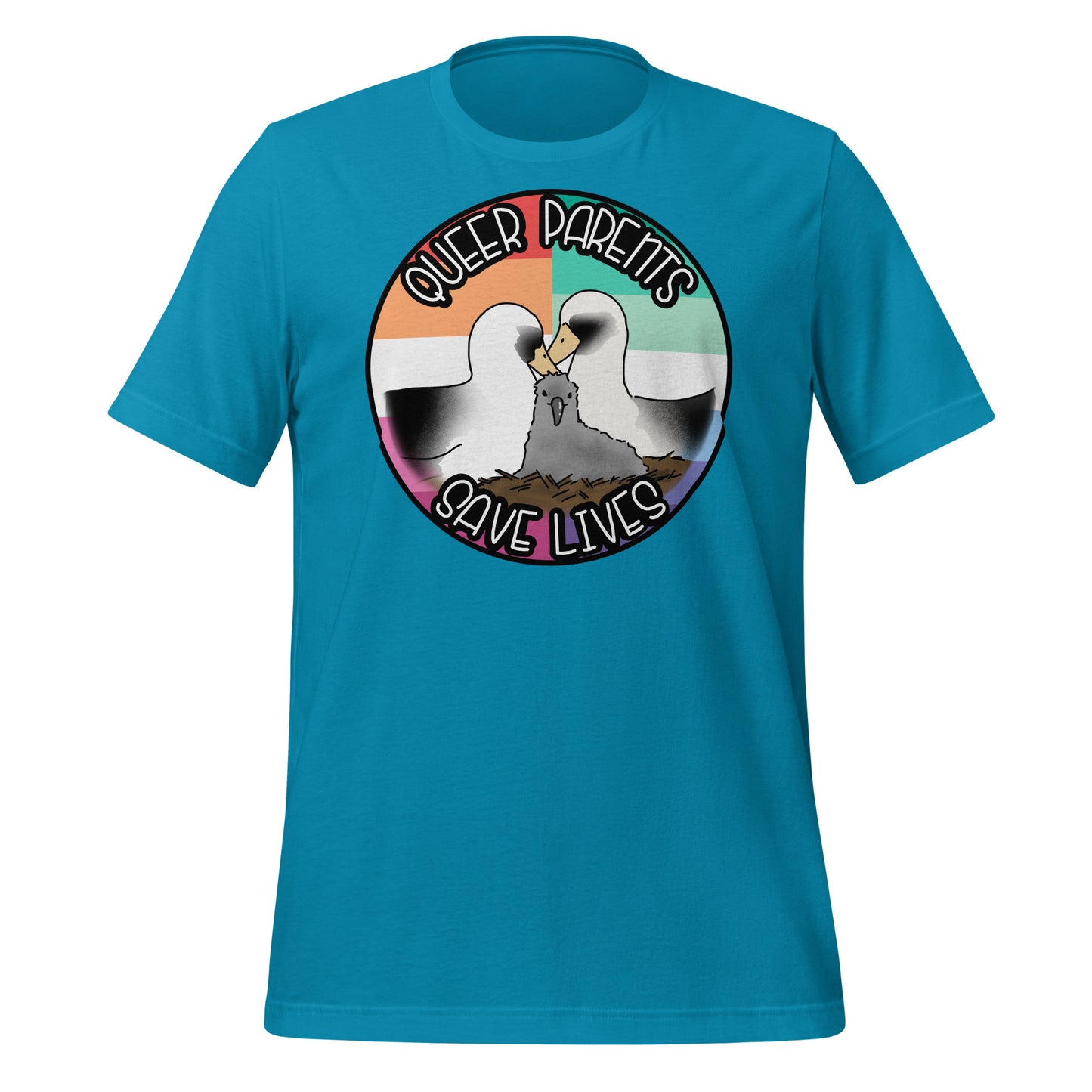 Queer Parents Save Lives - Gay/Lesbian Albatross Unisex t-shirt