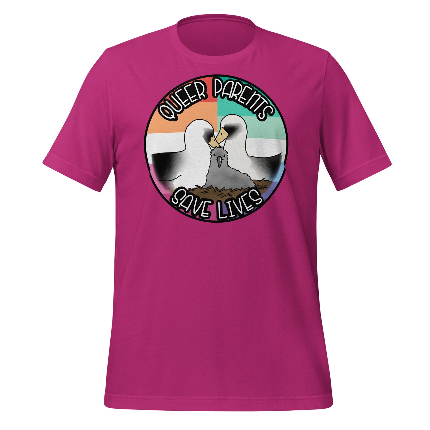 Queer Parents Save Lives - Gay/Lesbian Albatross Unisex t-shirt