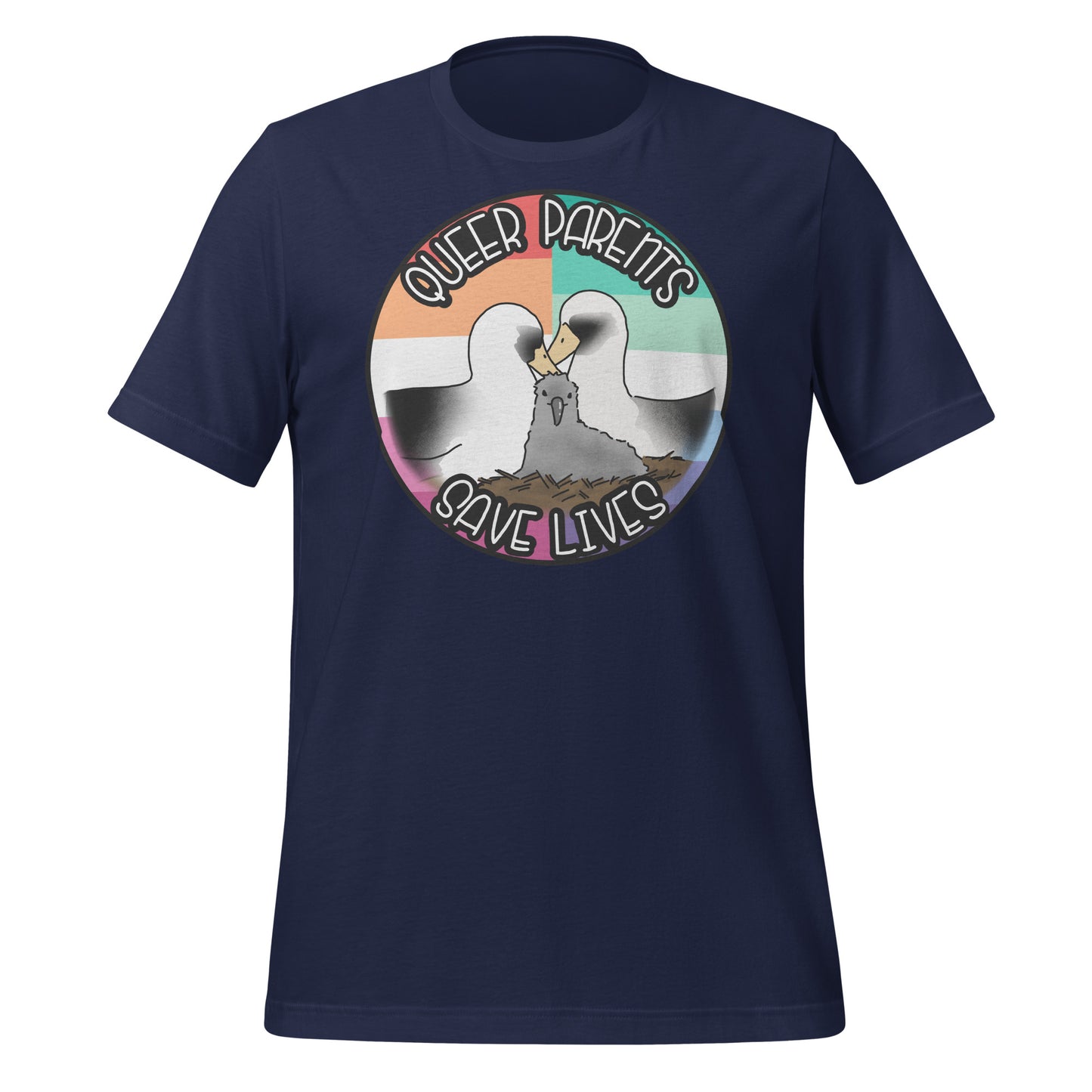 Queer Parents Save Lives - Gay/Lesbian Albatross Unisex t-shirt