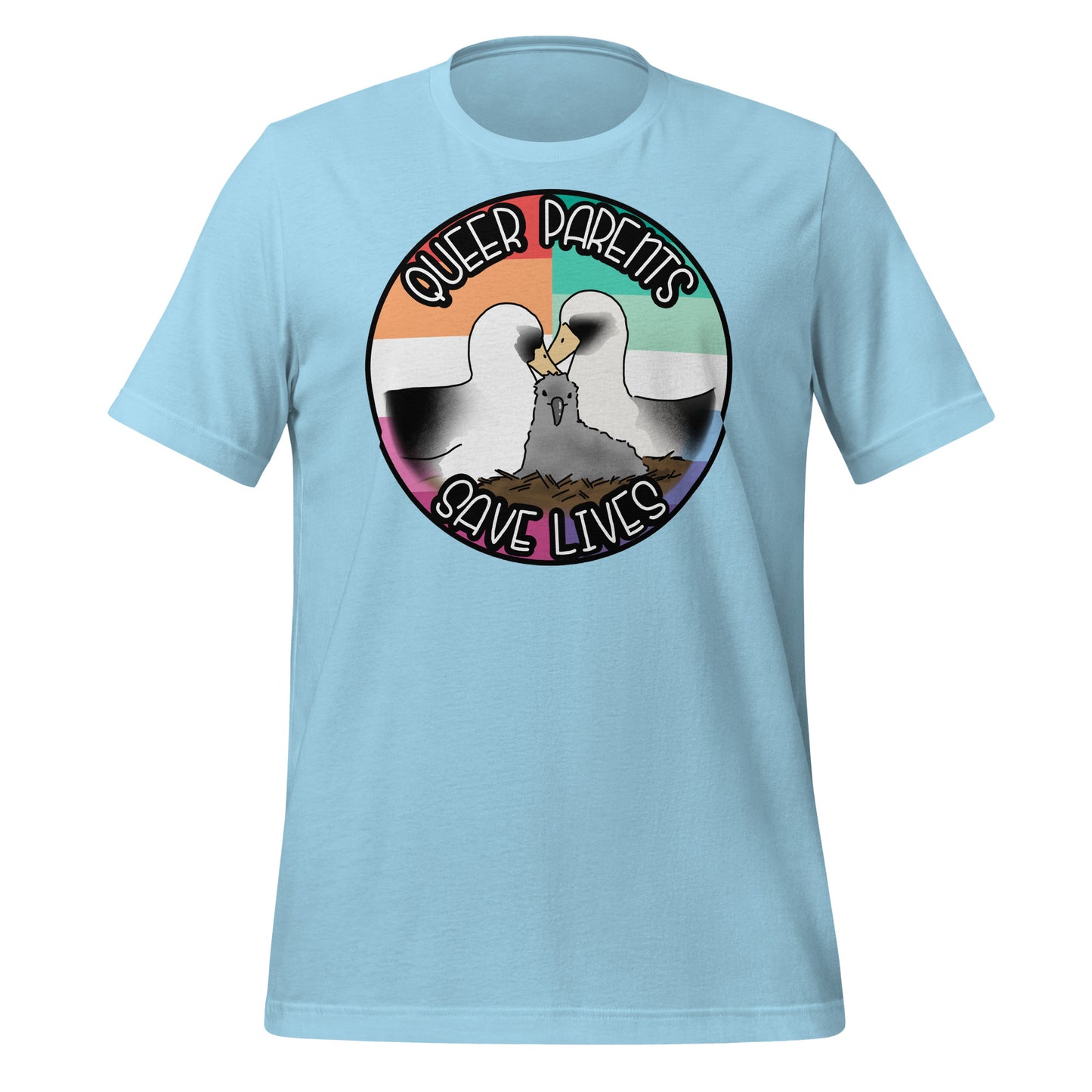 Queer Parents Save Lives - Gay/Lesbian Albatross Unisex t-shirt