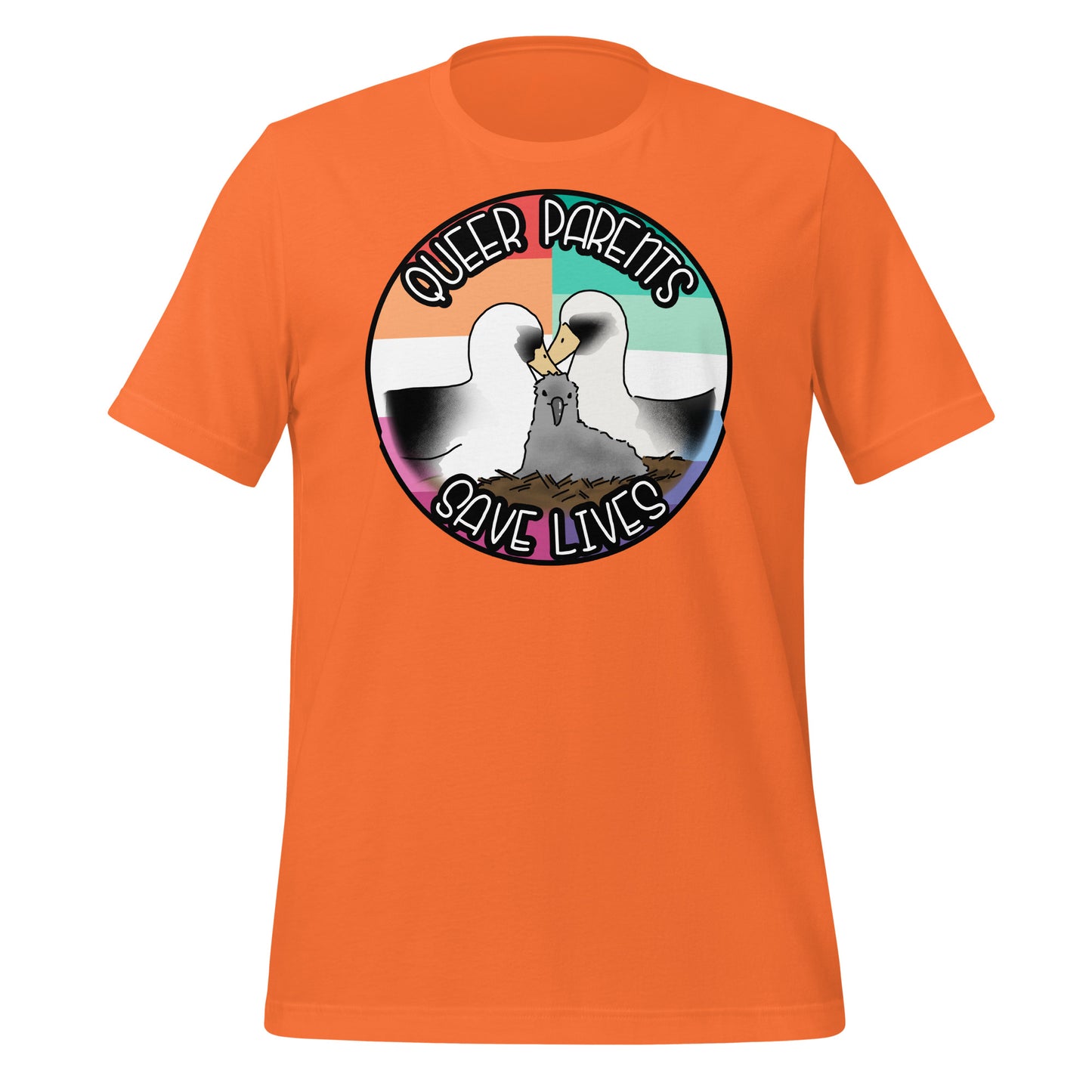 Queer Parents Save Lives - Gay/Lesbian Albatross Unisex t-shirt