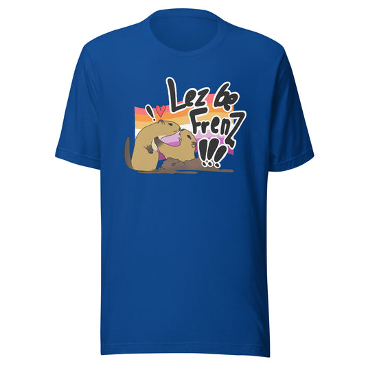 Lez Be Frenz Lesbian Marmots Unisex t-shirt