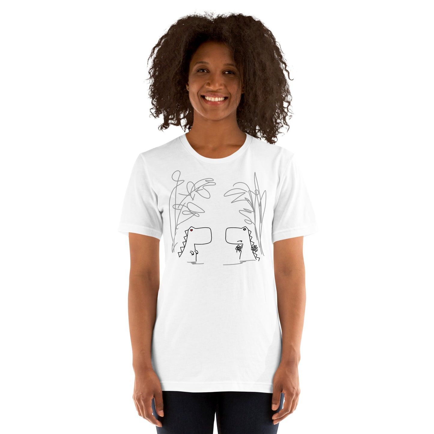 Dino Love DITL Bonus Panel Unisex t-shirt