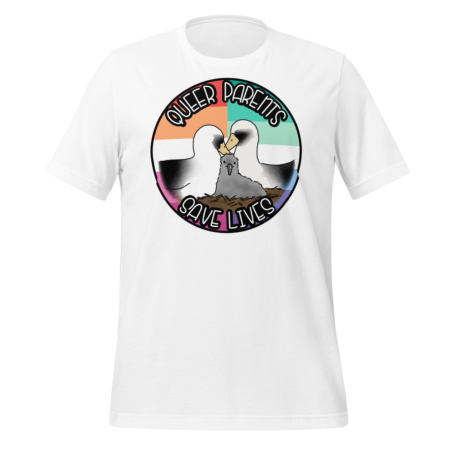 Queer Parents Save Lives - Gay/Lesbian Albatross Unisex t-shirt