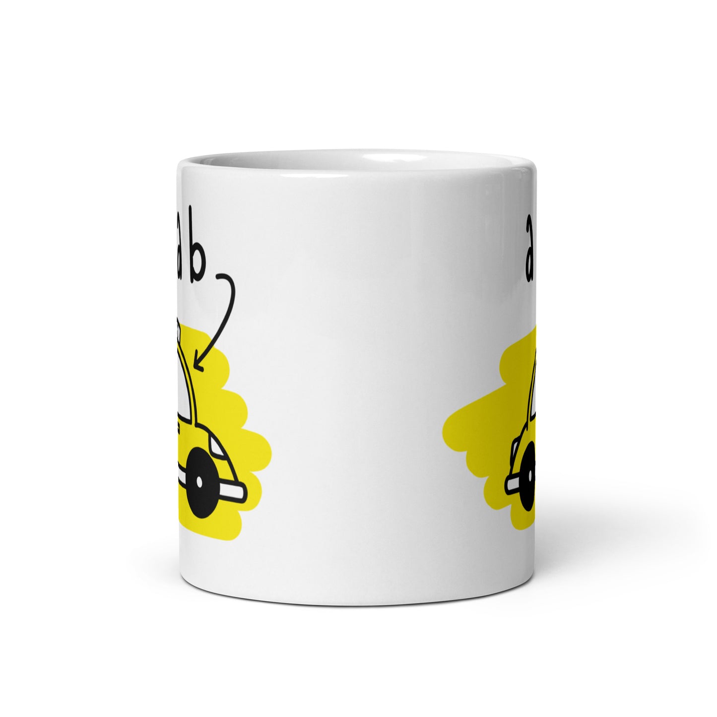 It's A CAB! White glossy mug