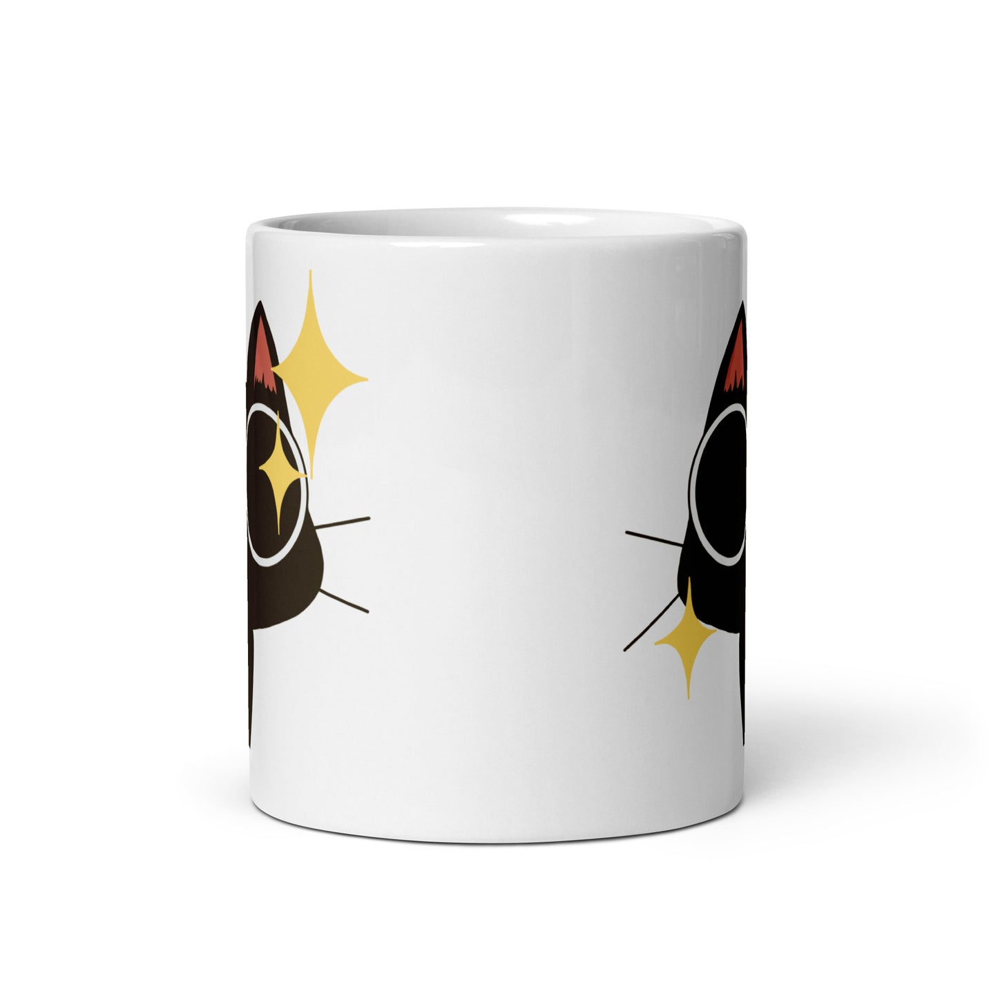 Stoner Kitty SDES White glossy mug