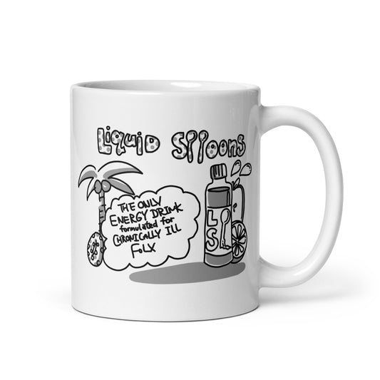 Liquid Spoons Bonus Panel DITL White glossy mug