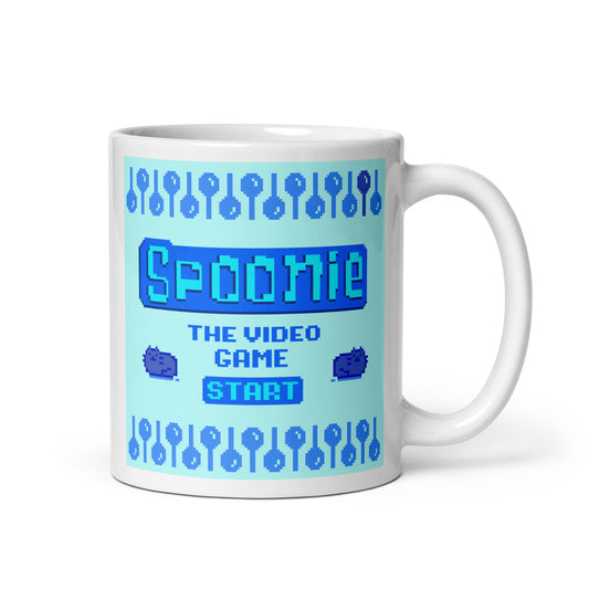 Spoonie: The Video Game Start Menu DITL White glossy mug (11, 15, 20 oz.)