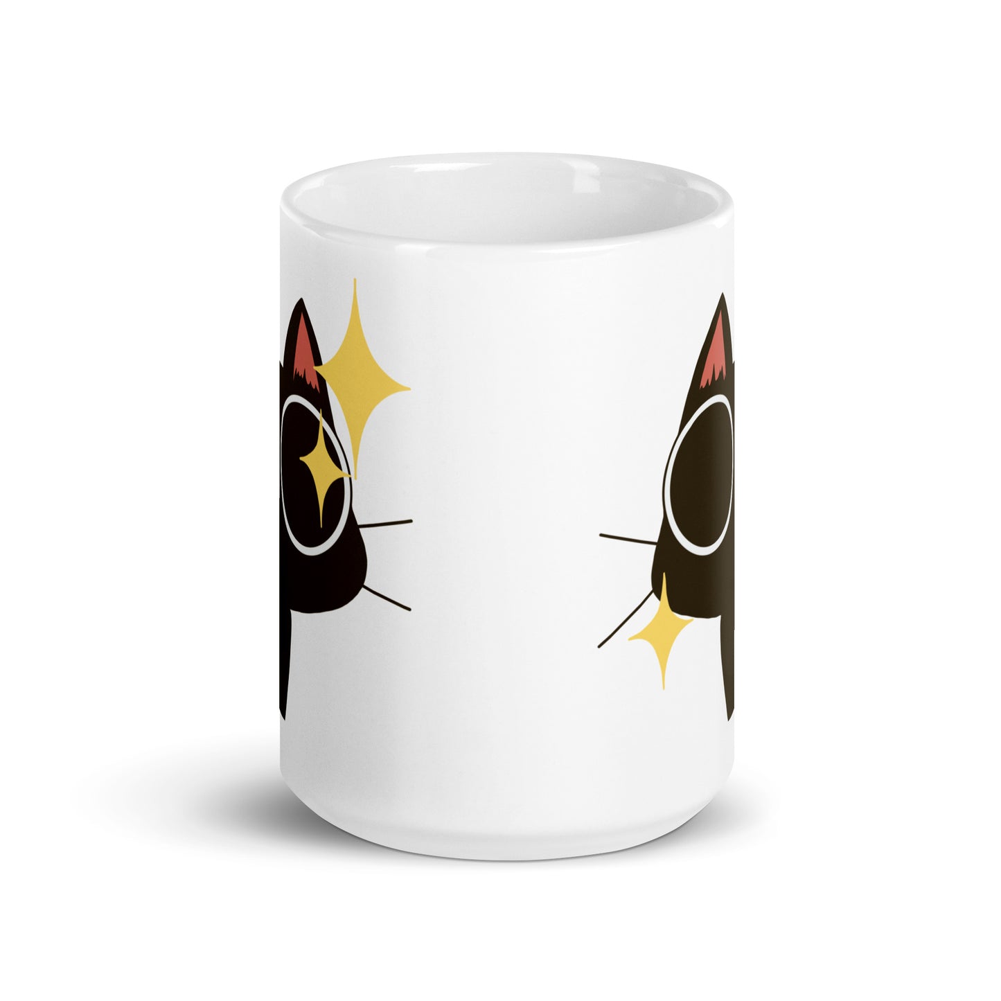 Stoner Kitty SDES White glossy mug