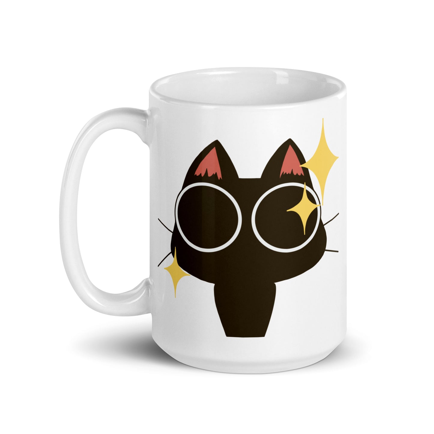 Stoner Kitty SDES White glossy mug