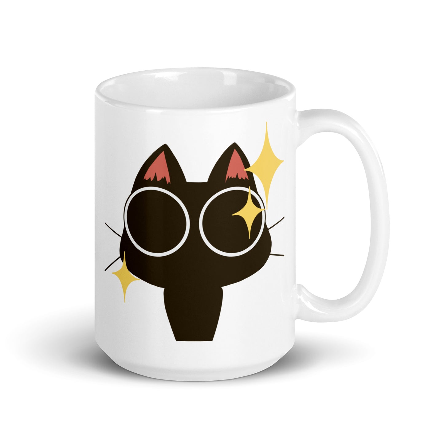 Stoner Kitty SDES White glossy mug