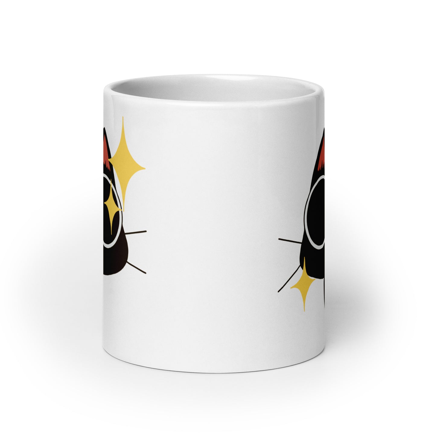 Stoner Kitty SDES White glossy mug