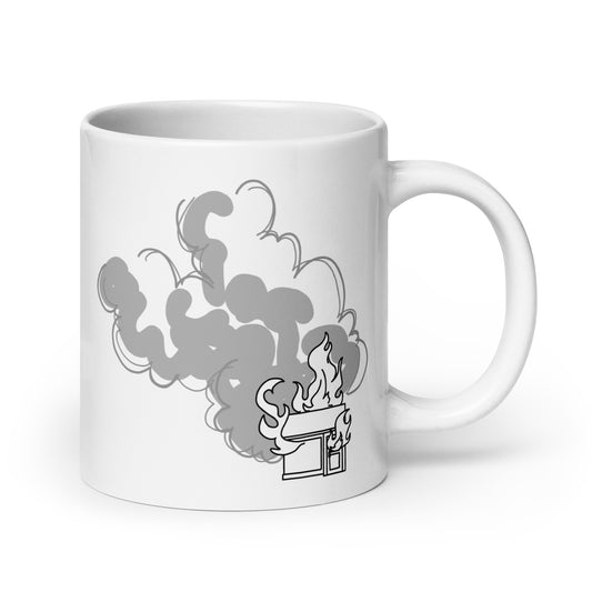 Shop On Fire Bonus Panel DITL White glossy mug (11, 15, 20 oz.)