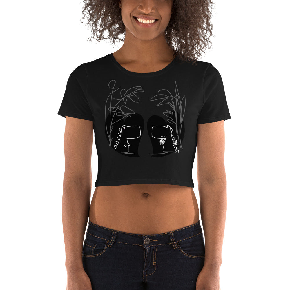 Inverted Dino Love DITL Bonus Panel Crop Tee