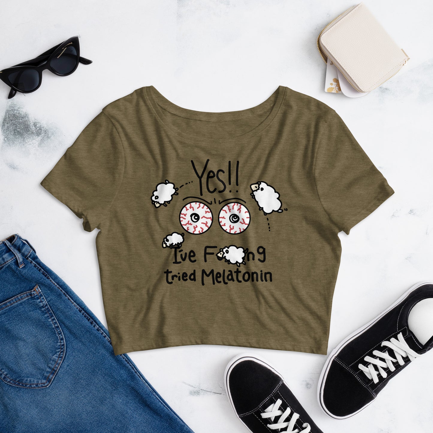 Yes!! I've Fucking Tried Melatonin Crop Tee