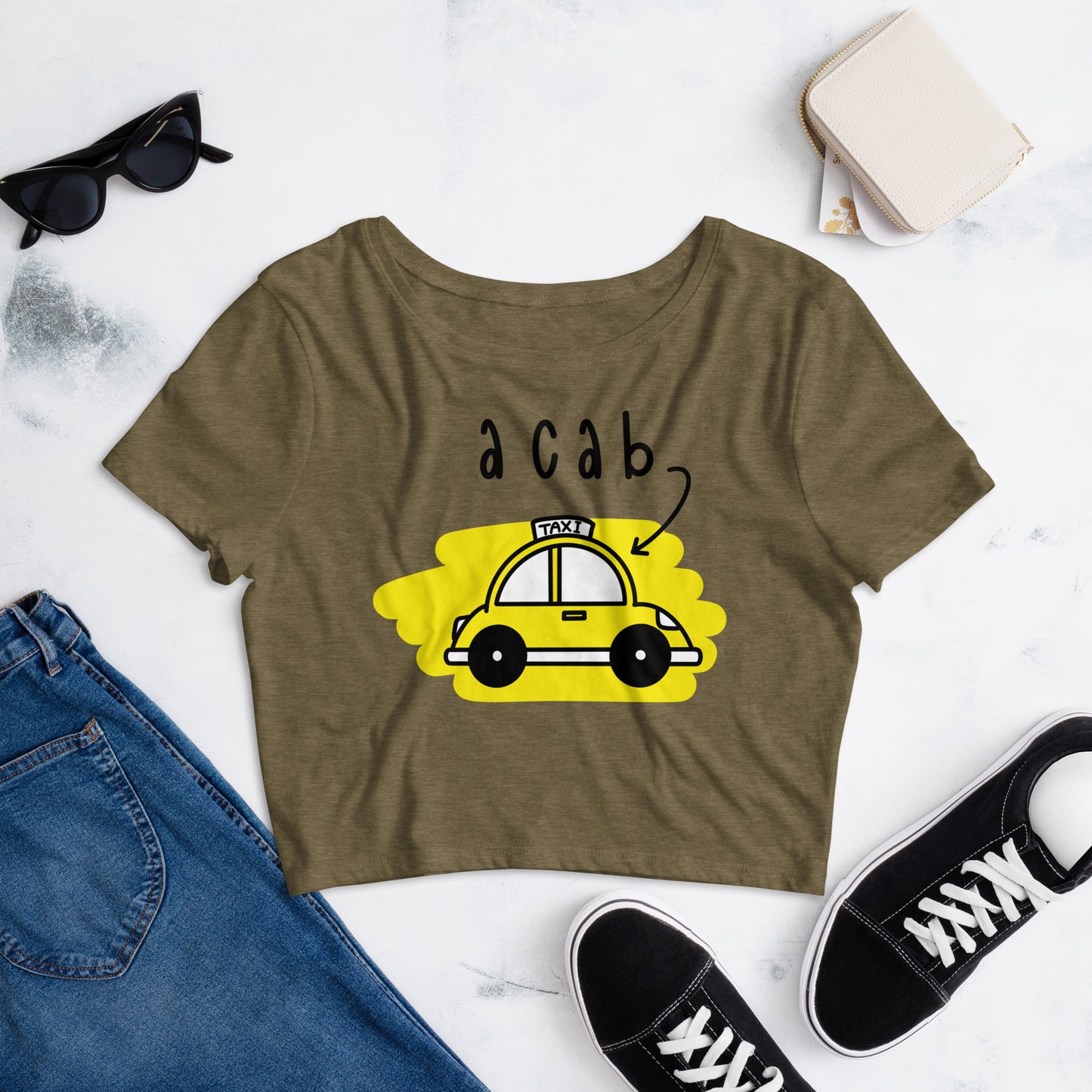 It's A CAB! Crop Tee