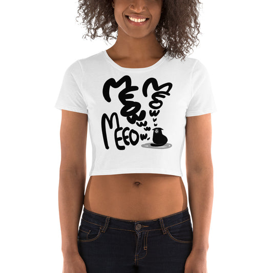 Hungry Cat "Meow" Bonus Panel DITL Crop Tee